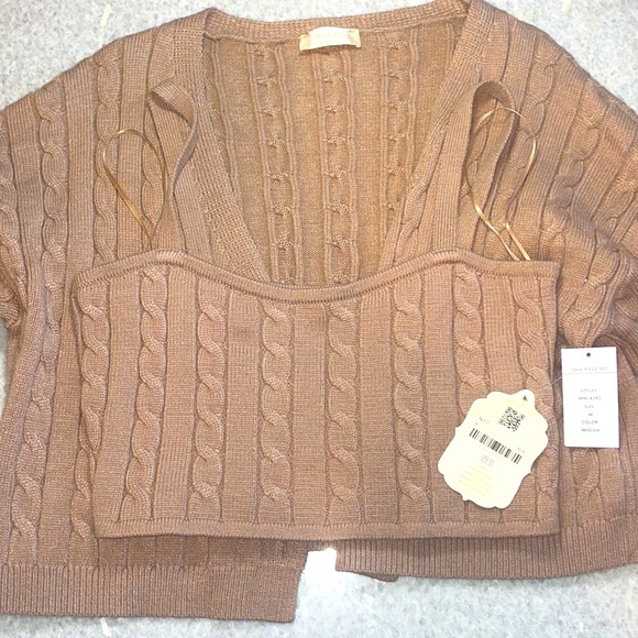 Altar’d State Cardigan & Camisole Set - Picture 1 of 4